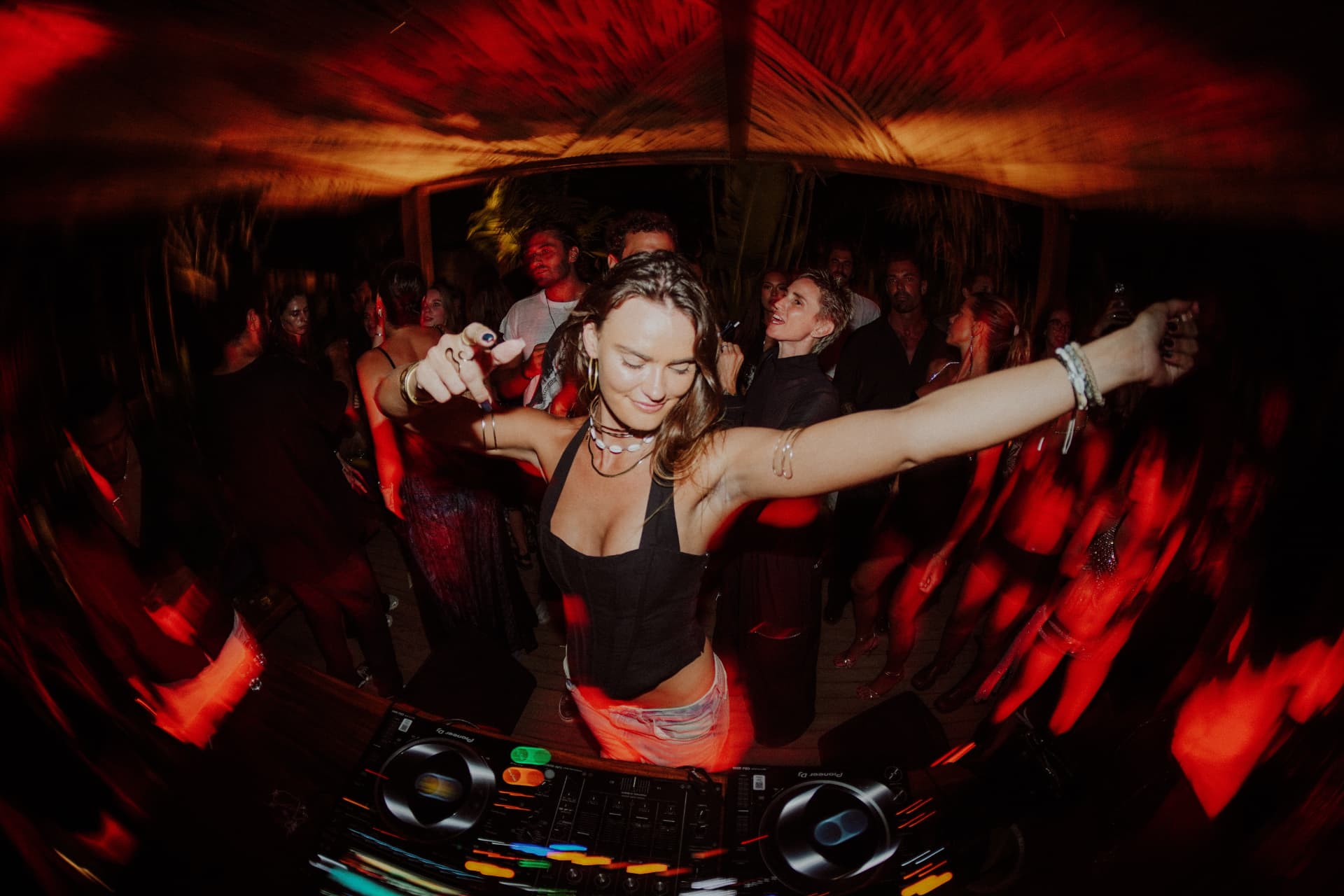 DJ leading the dance floor at The Garden Party