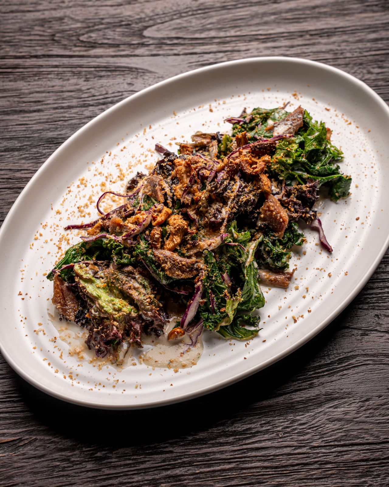 Grilled kale salad from the Blossoms menu at TAMAN